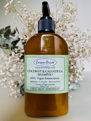 250ML Coconut & Calendula Shampoo - Larissa Bright Australia