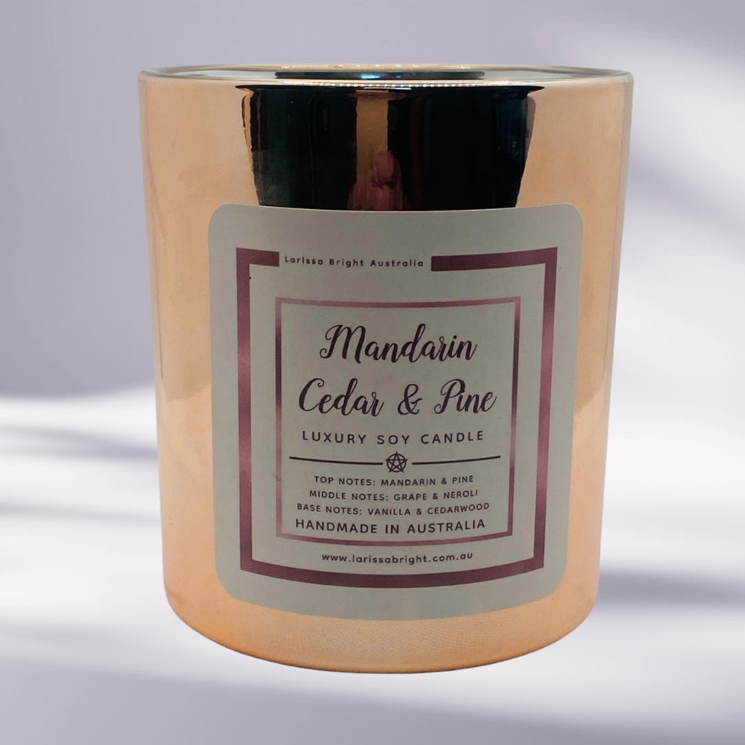 3  Pack Double Wick Luxury Hand Poured Soy Candles + FREE Candle Accessory Kit (RRP $34.95)