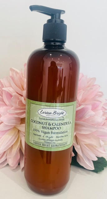 Bulk 500ML Coconut & Calendula Shampoo: New Formulation - Larissa Bright Australia