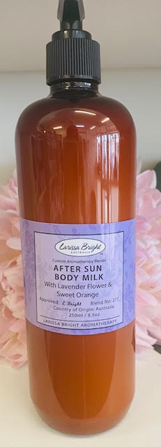 BULK 500ML After Sun Lavender & Orange Body Milk - Larissa Bright Australia
