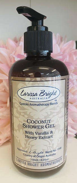 250ml Coconut Vanilla & Honey Shower Gel - Larissa Bright Australia