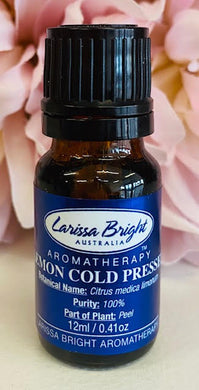 Lemon - Cold Pressed Essential Oil - Larissa Bright Australia